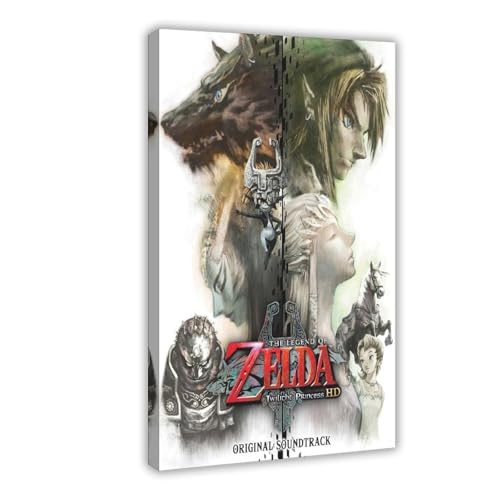 ZAQMKOL Poster "The Legend of Zelda", Leinwandposter, Schlafzimmer, Dekoration, Landschaft, Büro, Raumdekoration, Geschenk, 20 x 30 cm von ZAQMKOL