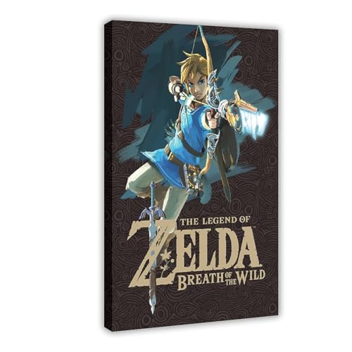 ZAQMKOL Poster "The Legend of Zelda", Leinwandposter, Wandkunst, Dekordruck, Gemälde für Wohnzimmer, Schlafzimmer, Dekoration, 30 x 45 cm von ZAQMKOL