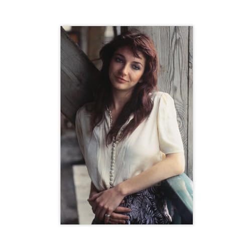 ZAQMKOL Poster mit Sängerin Kate Bush, Leinwandposter, Wandkunst, Dekordruck, Gemälde für Wohnzimmer, Schlafzimmer, Dekoration, 50 x 75 cm von ZAQMKOL