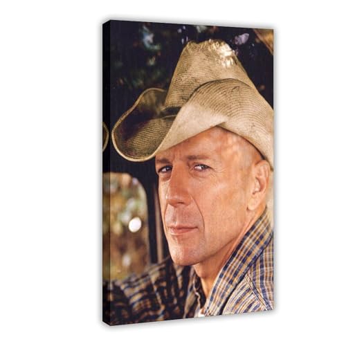 ZAQMKOL Poster mit Schauspieler Bruce Willis (11) auf Leinwand, Wandkunst, Dekordruck, Bild Gemälde für Wohnzimmer, Schlafzimmer, Dekoration, 20 x 30 cm von ZAQMKOL