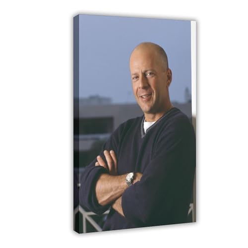 ZAQMKOL Poster mit Schauspieler Bruce Willis (12) auf Leinwand, Schlafzimmer, Dekoration, Landschaft, Büro, Raumdekoration, Geschenk, 60 x 90 cm von ZAQMKOL