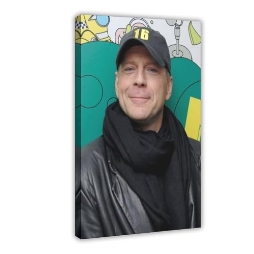 ZAQMKOL Poster mit Schauspieler Bruce Willis (15) auf Leinwand, Schlafzimmer, Dekoration, Landschaft, Büro, Raumdekoration, Geschenk, 40 x 60 cm von ZAQMKOL