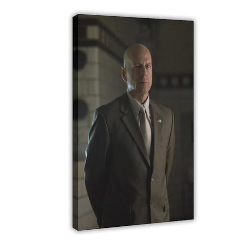ZAQMKOL Poster mit Schauspieler Bruce Willis (16) auf Leinwand, Wandkunst, Dekordruck, Bild Gemälde für Wohnzimmer, Schlafzimmer, Dekoration, 30 x 45 cm von ZAQMKOL