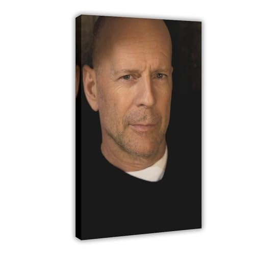 ZAQMKOL Poster mit Schauspieler Bruce Willis (17) auf Leinwand, Schlafzimmer, Dekoration, Landschaft, Büro, Raumdekoration, Geschenk, 50 x 75 cm von ZAQMKOL