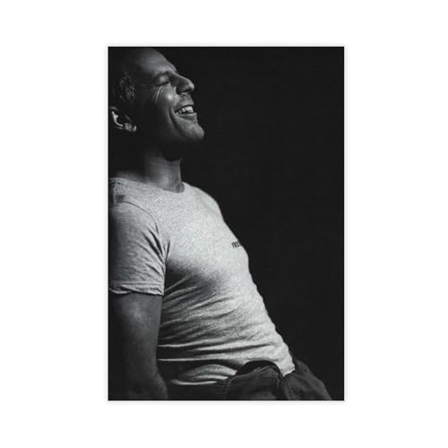 ZAQMKOL Poster mit Schauspieler Bruce Willis (27) auf Leinwand, Wandkunst, Dekordruck, Bild Gemälde für Wohnzimmer, Schlafzimmer, Dekoration, 50 x 75 cm von ZAQMKOL