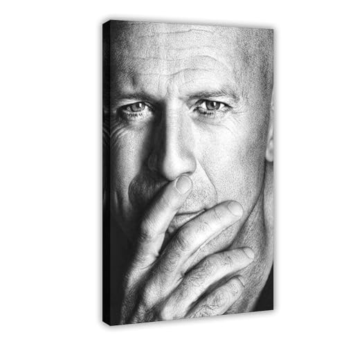 ZAQMKOL Poster mit Schauspieler Bruce Willis (3), Leinwand-Poster, Schlafzimmerdekoration, Landschaft, Büro, Raumdekoration, Geschenk, 60 x 90 cm von ZAQMKOL