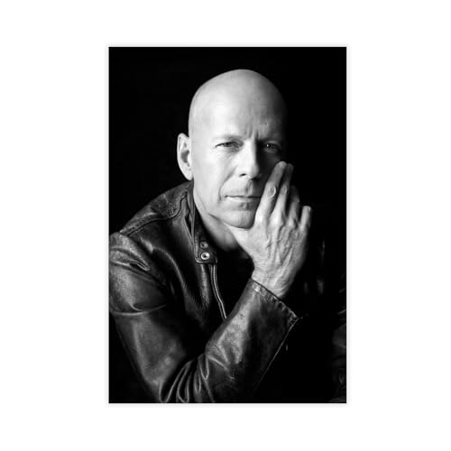 ZAQMKOL Poster mit Schauspieler Bruce Willis (8), Leinwand-Poster, Schlafzimmerdekoration, Landschaft, Büro, Raumdekoration, Geschenk, 30 x 45 cm von ZAQMKOL