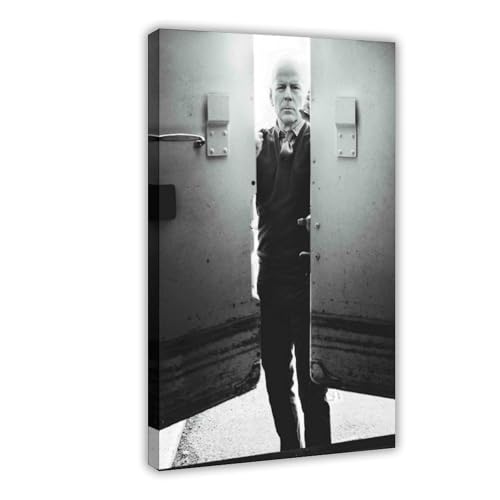 ZAQMKOL Poster mit Schauspieler Bruce Willis (9) auf Leinwand, Wandkunst, Dekordruck, Bild Gemälde für Wohnzimmer, Schlafzimmer, Dekoration, 30 x 45 cm von ZAQMKOL