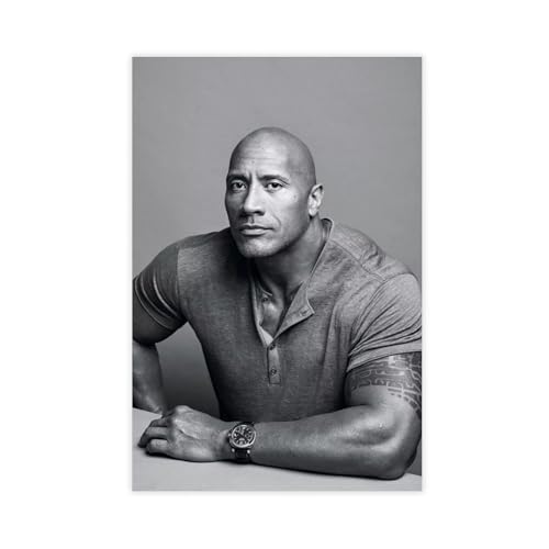 ZAQMKOL Poster mit Schauspieler Dwayne Johnson (1), Leinwand-Poster, Schlafzimmerdekoration, Landschaft, Büro, Raumdekoration, Geschenk, 40 x 60 cm von ZAQMKOL