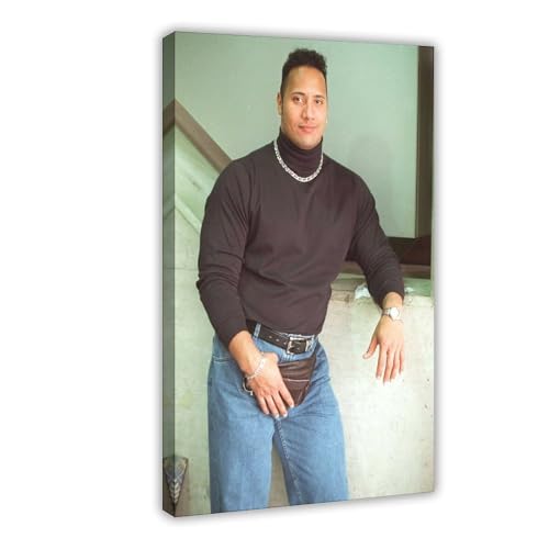 ZAQMKOL Poster mit Schauspieler Dwayne Johnson (12), Leinwand-Poster, Schlafzimmerdekoration, Landschaft, Büro, Raumdekoration, Geschenk, 20 x 30 cm von ZAQMKOL