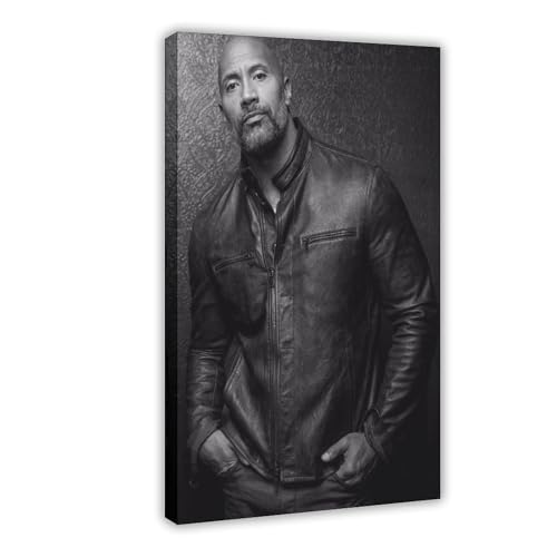 ZAQMKOL Poster mit Schauspieler Dwayne Johnson (16), Leinwand-Poster, Schlafzimmerdekoration, Landschaft, Büro, Raumdekoration, Geschenk, 30 x 45 cm von ZAQMKOL