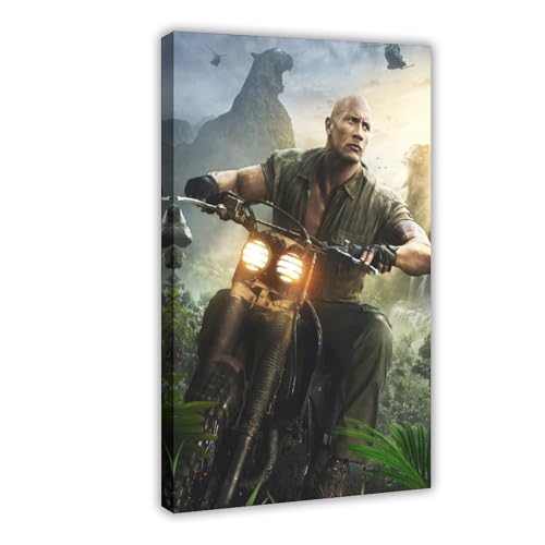 ZAQMKOL Poster mit Schauspieler Dwayne Johnson (21), Leinwand-Poster, Schlafzimmerdekoration, Landschaft, Büro, Raumdekoration, Geschenk, 60 x 90 cm von ZAQMKOL
