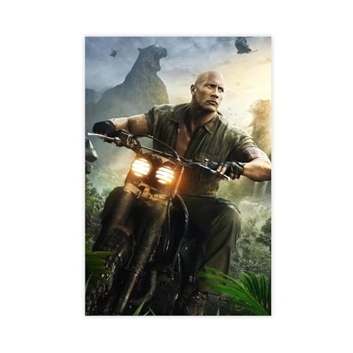ZAQMKOL Poster mit Schauspieler Dwayne Johnson (21), Leinwand-Poster, Schlafzimmerdekoration, Landschaft, Büro, Raumdekoration, Geschenk, 60 x 90 cm von ZAQMKOL