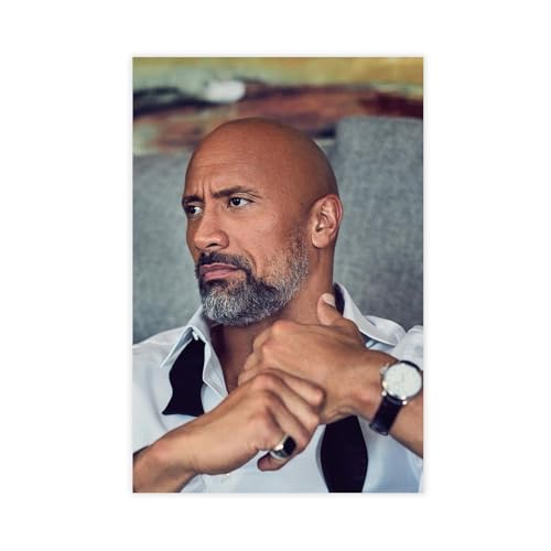 ZAQMKOL Poster mit Schauspieler Dwayne Johnson (22) auf Leinwand, Wandkunst, Dekordruck, Bild Gemälde für Wohnzimmer, Schlafzimmer, Dekoration, 20 x 30 cm von ZAQMKOL