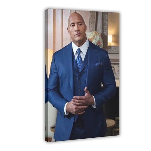 ZAQMKOL Poster mit Schauspieler Dwayne Johnson (23) auf Leinwand, Wandkunst, Dekordruck, Bild Gemälde für Wohnzimmer, Schlafzimmer, Dekoration, 20 x 30 cm von ZAQMKOL
