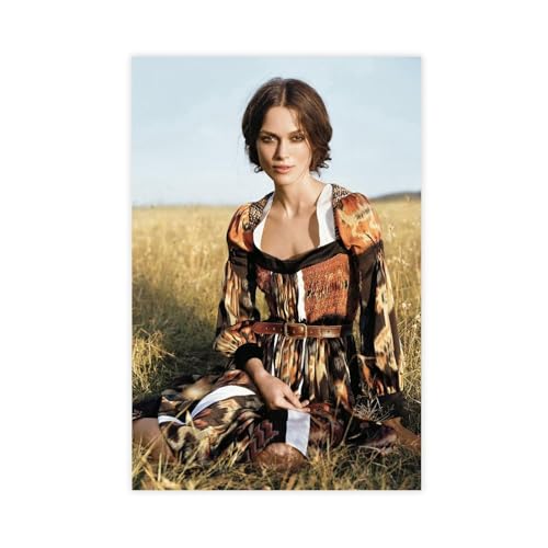ZAQMKOL Poster mit Schauspieler-Keira Knightley (16), Leinwand-Poster, Wandkunst, Dekordruck, Bild, Gemälde für Wohnzimmer, Schlafzimmer, Dekoration, 50 x 75 cm von ZAQMKOL