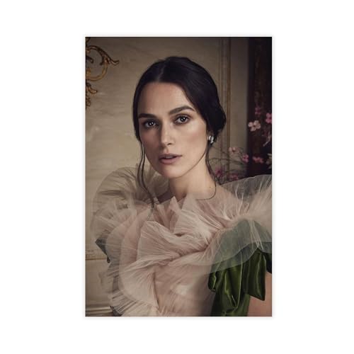 ZAQMKOL Poster mit Schauspieler-Keira Knightley (21), Leinwand-Poster, Wandkunst, Dekordruck, Bild, Gemälde für Wohnzimmer, Schlafzimmer, Dekoration, 50 x 75 cm von ZAQMKOL