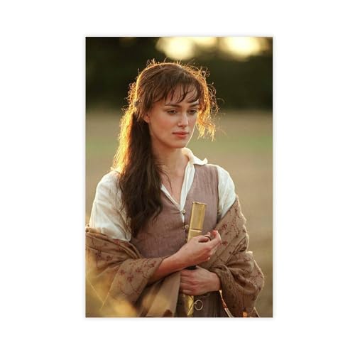 ZAQMKOL Poster mit Schauspieler-Keira Knightley (29) auf Leinwand, Wandkunst, Dekordruck, Bild Gemälde für Wohnzimmer, Schlafzimmer, Dekoration, 30 x 45 cm von ZAQMKOL