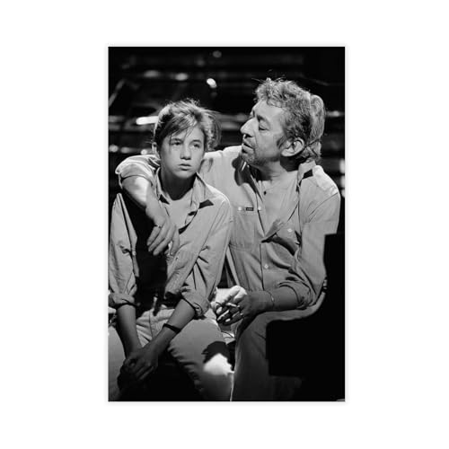 ZAQMKOL Serge Gainsbourg Poster (11) Leinwandposter, Wandkunst, Dekordruck, Bild Gemälde für Wohnzimmer, Schlafzimmer, Dekoration, 20 x 30 cm von ZAQMKOL