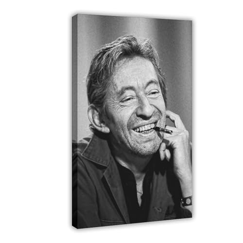 ZAQMKOL Serge Gainsbourg Poster (19) Leinwandposter Schlafzimmer Dekor Landschaft Büro Zimmer Dekor Geschenk 20 x 30 cm von ZAQMKOL