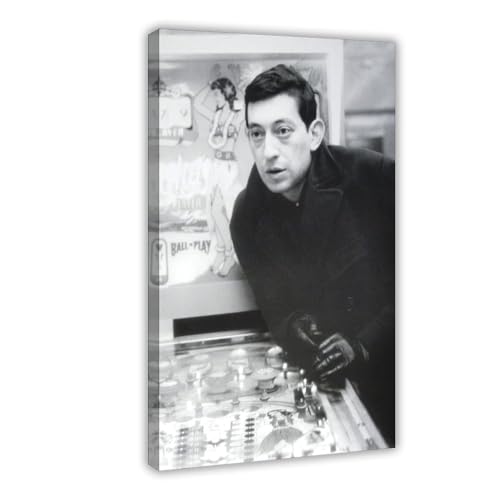 ZAQMKOL Serge Gainsbourg Poster (23) Leinwandposter Schlafzimmer Dekor Landschaft Büro Zimmer Dekor Geschenk 30 x 45 cm von ZAQMKOL