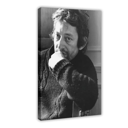 ZAQMKOL Serge Gainsbourg Poster (7) Leinwandposter, Wandkunst, Dekordruck, Bild Gemälde für Wohnzimmer, Schlafzimmer, Dekoration, 20 x 30 cm von ZAQMKOL