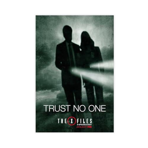 ZAQMKOL The X Files TV-Serie-Poster (10) Leinwand-Poster, Wandkunst, Dekordruck, Bild Gemälde für Wohnzimmer, Schlafzimmer, Dekoration, 40 x 60 cm von ZAQMKOL