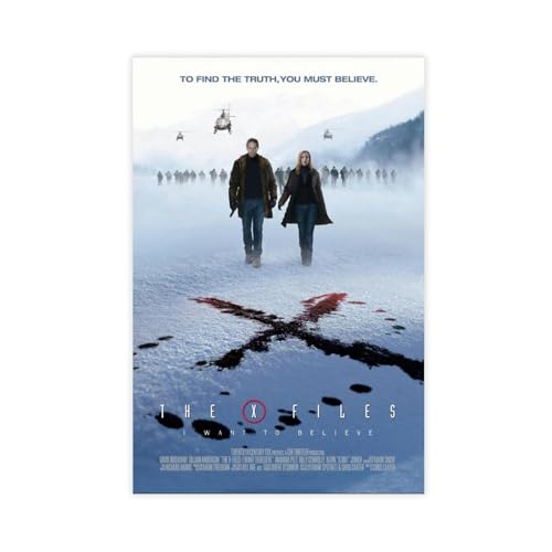 ZAQMKOL The X Files TV-Serie-Poster (11) Leinwand-Poster, Wandkunst, Dekordruck, Bild Gemälde für Wohnzimmer, Schlafzimmer, Dekoration, 60 x 90 cm von ZAQMKOL