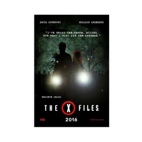 ZAQMKOL The X Files TV-Serie-Poster (13) Leinwand-Poster, Wandkunst, Dekordruck, Bild Gemälde für Wohnzimmer, Schlafzimmer, Dekoration, 40 x 60 cm von ZAQMKOL