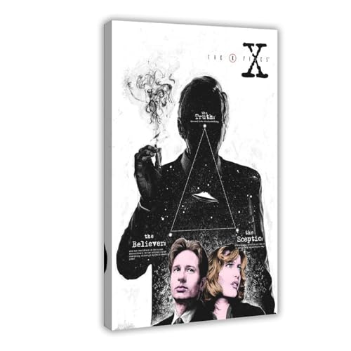 ZAQMKOL The X Files TV-Serie-Poster (19) Leinwand-Poster, Wandkunst, Dekordruck, Bild Gemälde für Wohnzimmer, Schlafzimmer, Dekoration, 60 x 90 cm von ZAQMKOL