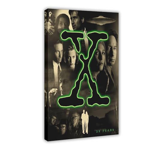 ZAQMKOL The X Files TV-Serie-Poster (24) Leinwandposter Schlafzimmer Dekor Landschaft Büro Zimmer Dekor Geschenk 30 x 45 cm von ZAQMKOL