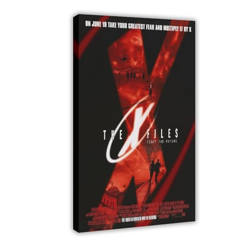 ZAQMKOL The X Files TV-Serie-Poster (4) Leinwand-Poster, Wandkunst, Dekordruck, Bild Gemälde für Wohnzimmer, Schlafzimmer, Dekoration, 40 x 60 cm von ZAQMKOL