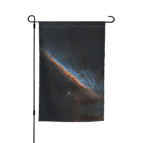Cosmic Sternenhimmel Gartenflagge 30,5 x 45,7 cm – lebendige doppelseitig bedruckte dekorative Flagge für Hof, Garten, Terrasse und Balkon – langlebige, wetterfeste Outdoor-Flagge von ZAQXSWCDEV