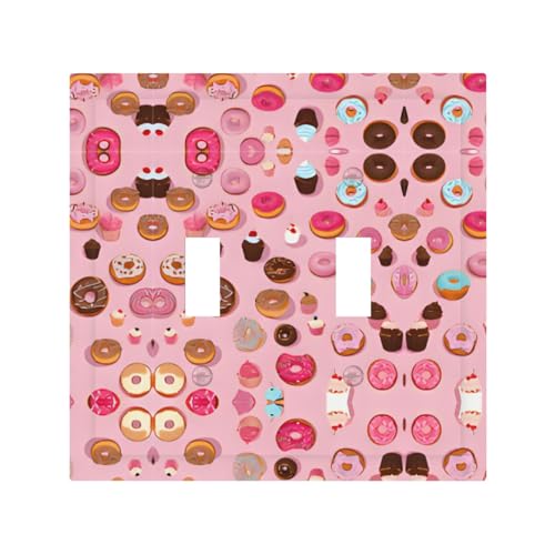 Cupcakes, Donuts, Muffins, Zucker, langlebige und stilvolle Wandplatte, vollflächiger Druck, PC-Material, hitze- und lichtbeständig, einfach zu installieren Cupcakes, Donuts, Muffins, Zucker, langlebige und stilvolle Wandplatte, vollflächiger Druck, PC-Material, hitze- und lichtbeständig, einfach zu installieren von ZAQXSWCDEV