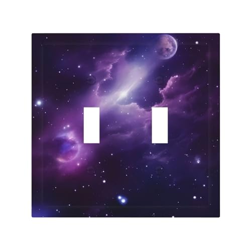 Galaxy Starry Space Violett, langlebige und stilvolle Wandplatte, vollflächiger Druck, PC-Material, hitze- und lichtbeständig, einfach zu installieren Galaxy Starry Space Violett, langlebige und stilvolle Wandplatte, vollflächiger Druck, PC-Material, hitze- und lichtbeständig, einfach zu installieren von ZAQXSWCDEV