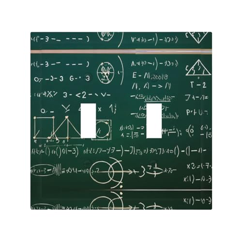Langlebige und stilvolle Wandplatte, Mathe-Formel (1), vollflächiger Druck, PC-Material, hitze- und lichtbeständig, einfach zu installieren von ZAQXSWCDEV