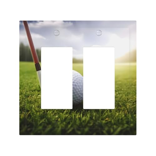 Langlebige und stilvolle Wandplatte für Golfball, vollflächiger Druck, PC-Material, hitze- und lichtbeständig, einfach zu installieren von ZAQXSWCDEV