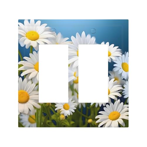 Langlebige und stilvolle Wandplatte mit Blumen-Motiv, vollflächiger Druck, PC-Material, hitze- und lichtbeständig, einfach zu installieren von ZAQXSWCDEV