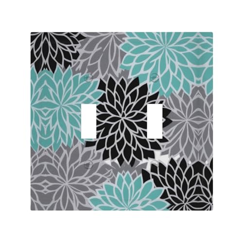 Langlebige und stilvolle Wandplatte mit Dahlien-Blume, vollflächiger Druck, PC-Material, hitze- und lichtbeständig, einfach zu installieren Langlebige und stilvolle Wandplatte mit Dahlien-Blume, vollflächiger Druck, PC-Material, hitze- und lichtbeständig, einfach zu installieren von ZAQXSWCDEV