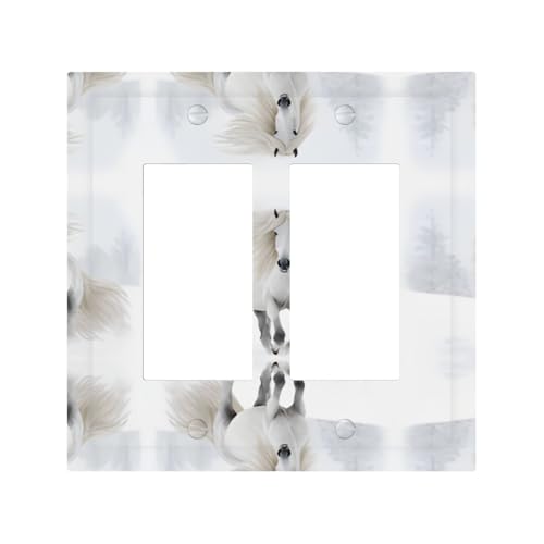 Niedliches Pferd, langlebige und stilvolle Wandplatte, vollflächiger Druck, PC-Material, hitze- und lichtbeständig, einfach zu installieren Niedliches Pferd, langlebige und stilvolle Wandplatte, vollflächiger Druck, PC-Material, hitze- und lichtbeständig, einfach zu installieren von ZAQXSWCDEV