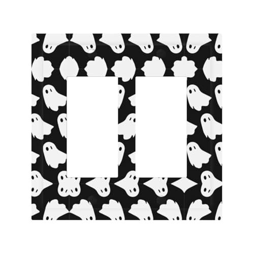 Niedliches weißes Geister-Halloween-Muster, langlebige und stilvolle Wandplatte, vollflächiger Druck, PC-Material, hitze- und lichtbeständig, einfach zu installieren Niedliches weißes Geister-Halloween-Muster, langlebige und stilvolle Wandplatte, vollflächiger Druck, PC-Material, hitze- und lichtbeständig, einfach zu installieren von ZAQXSWCDEV