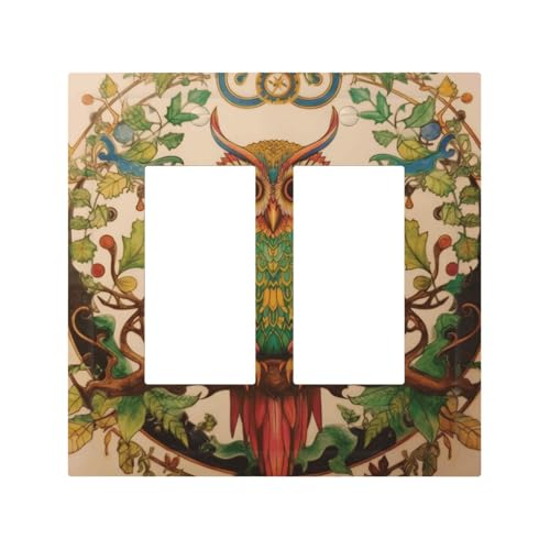 Owl Beliefs langlebige und stilvolle Wandplatte, vollflächiger Druck, PC-Material, hitze- und lichtbeständig, einfach zu installieren Owl Beliefs langlebige und stilvolle Wandplatte, vollflächiger Druck, PC-Material, hitze- und lichtbeständig, einfach zu installieren von ZAQXSWCDEV