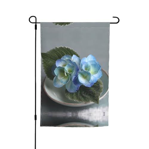 Schöne Blumen Gartenflagge 30,5 x 45,7 cm – lebendige doppelseitig bedruckte dekorative Flagge für Hof, Garten, Terrasse und Balkon – langlebige, wetterfeste Outdoor-Flagge von ZAQXSWCDEV