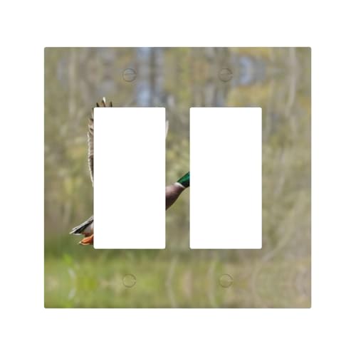 Stockente Enten (5) Langlebige und stilvolle Wandplatte, vollflächiger Druck, PC-Material, hitze- und lichtbeständig, einfach zu installieren von ZAQXSWCDEV