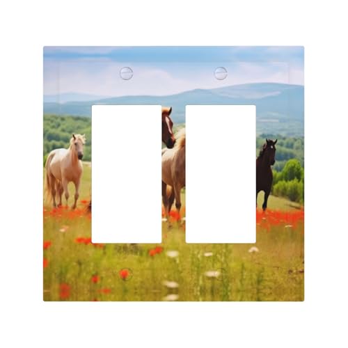 Verschiedene Arten von Pferden, langlebige und stilvolle Wandplatte, vollflächiger Druck, PC-Material, hitze- und lichtbeständig, einfach zu installieren Verschiedene Arten von Pferden, langlebige und stilvolle Wandplatte, vollflächiger Druck, PC-Material, hitze- und lichtbeständig, einfach zu installieren von ZAQXSWCDEV