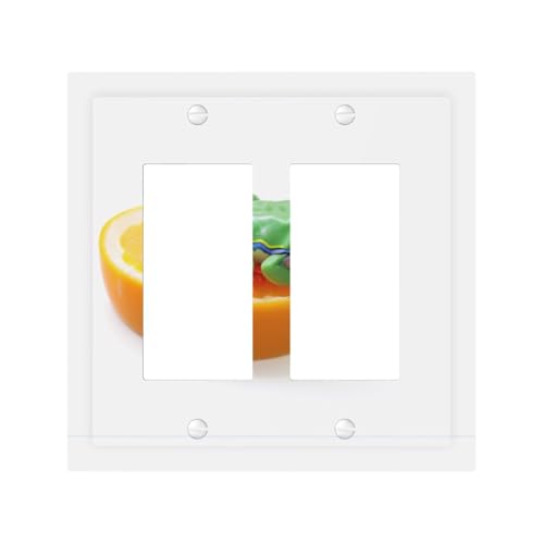 Wandplatte, Motiv: Friedensbaumfrosch (2), langlebige und stilvolle Wandplatte, vollflächiger Druck, PC-Material, hitze- und lichtbeständig, einfach zu installieren von ZAQXSWCDEV