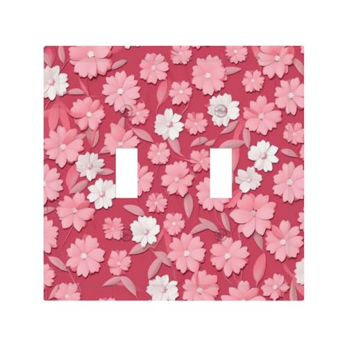 Wandplatte mit Blumenstruktur, langlebig, stilvoll, vollflächiger Druck, PC-Material, hitze- und lichtbeständig, einfach zu installieren von ZAQXSWCDEV