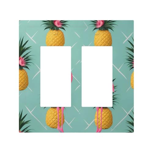 Wandplatte mit pinkem Flamingo-Ananas, langlebig und stilvoll, vollflächiger Druck, PC-Material, hitze- und lichtbeständig, einfach zu installieren Wandplatte mit pinkem Flamingo-Ananas, langlebig und stilvoll, vollflächiger Druck, PC-Material, hitze- und lichtbeständig, einfach zu installieren von ZAQXSWCDEV