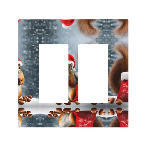 Weihnachts-Eichhörnchen-Wandplatte, langlebig und stilvoll, vollflächiger Druck, PC-Material, hitze- und lichtbeständig, einfach zu installieren Weihnachts-Eichhörnchen-Wandplatte, langlebig und stilvoll, vollflächiger Druck, PC-Material, hitze- und lichtbeständig, einfach zu installieren von ZAQXSWCDEV