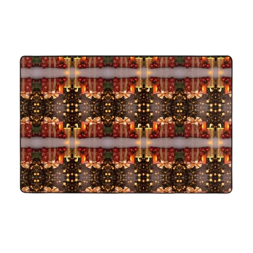 ZAQXSWCDEV Box Luxuriöser Teppich, 152,4 x 99,1 cm, einseitiger Druck, weicher Flanellstoff, hochdichter Memory-Schaum, rutschfeste und langlebige Unterseite von ZAQXSWCDEV